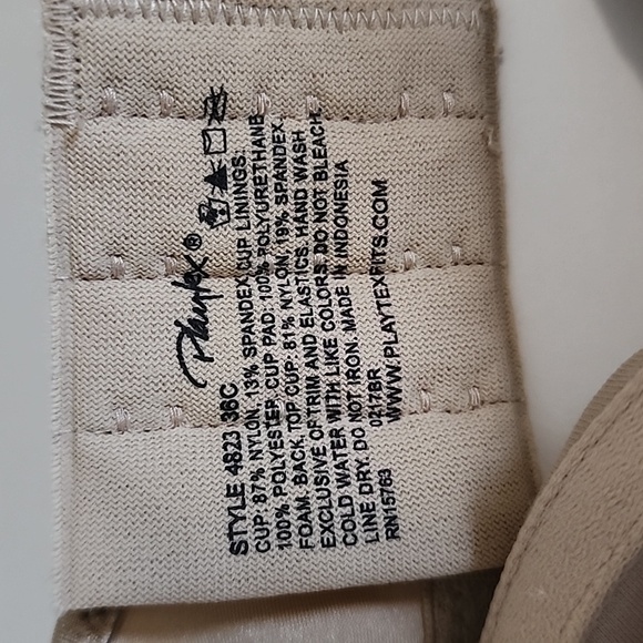 PLAYTEX BALCONETTE NECKLINE NUDE BRA/ 36C - Picture 9 of 9